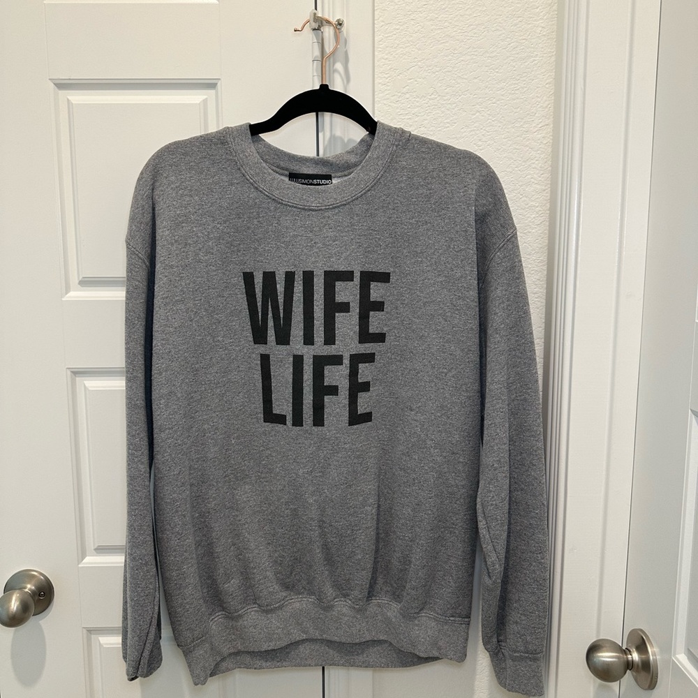 Wife Life crew neck sweater